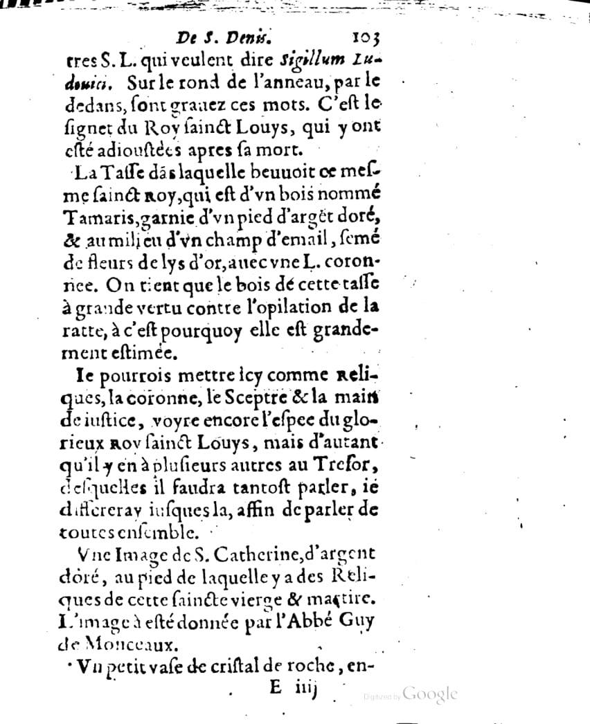 1636 - Jean Billaine - Trésor sacré ou inventaire des saintes reliques - British Library