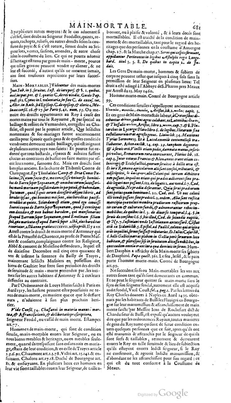 1629 - Veuve Nicolas Buon - Trésor du droit français (21754 T. 2) - BM Lyon
