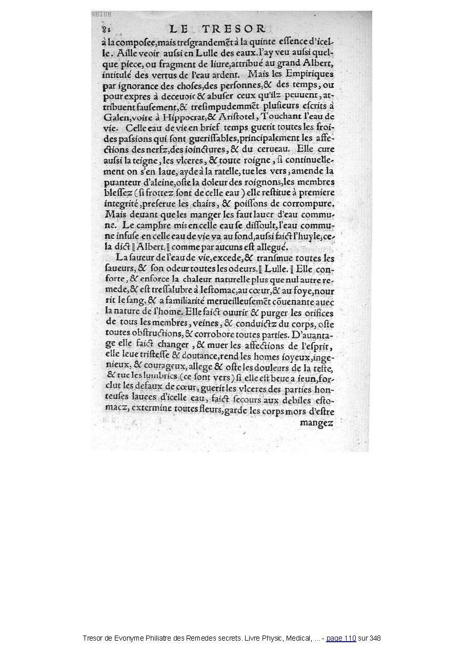 1555 - Balthazar Arnoullet - Trésor d’Évonyme Philiatre - Université Paris Cité