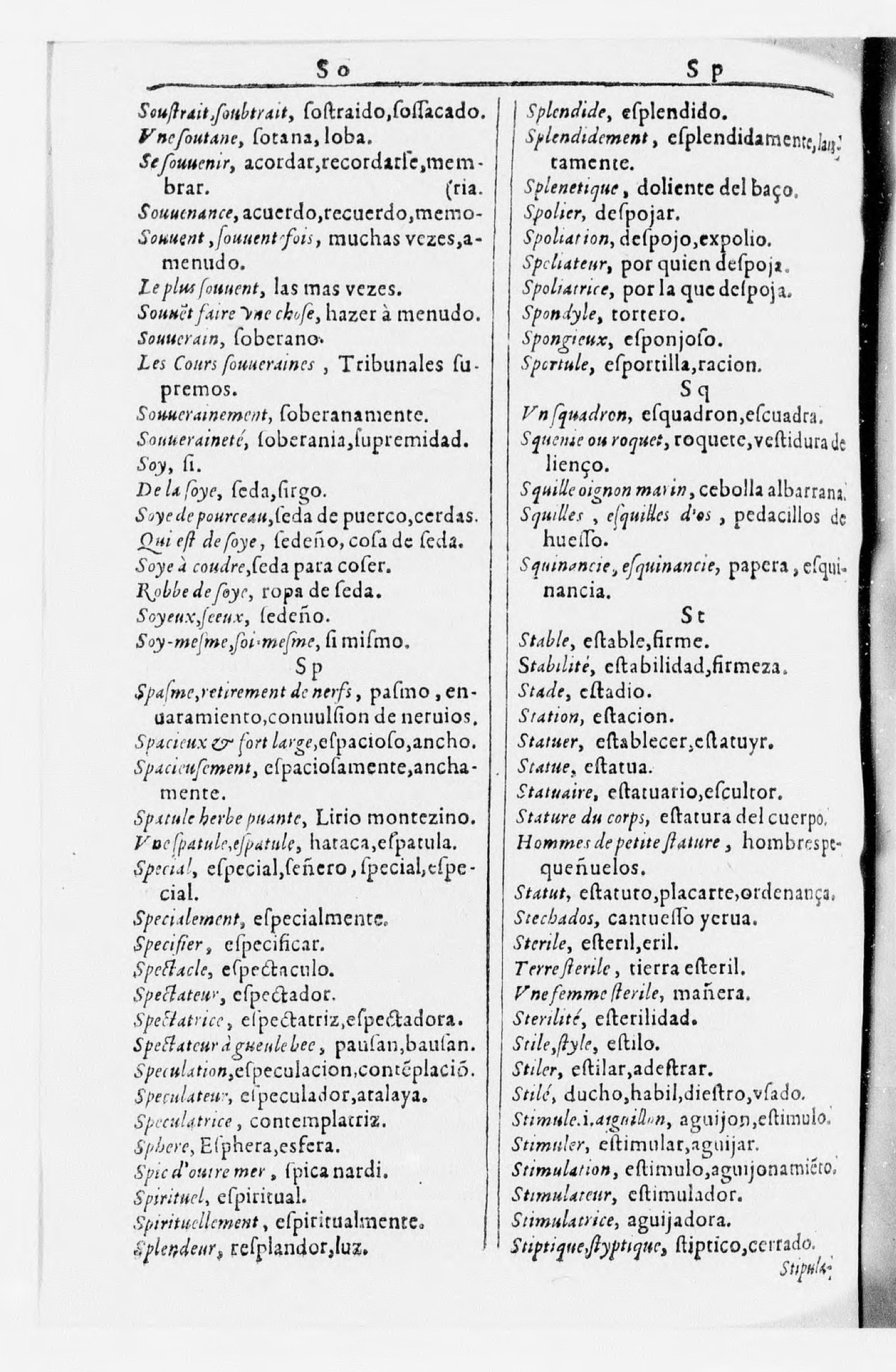 1616 - Veuve Marc Orry - Trésor des deux langues espagnole et française (Seconde partie) - BnF 1616 - Veuve Marc Orry - Trésor des deux langues espagnole et française (Seconde partie) - BnF