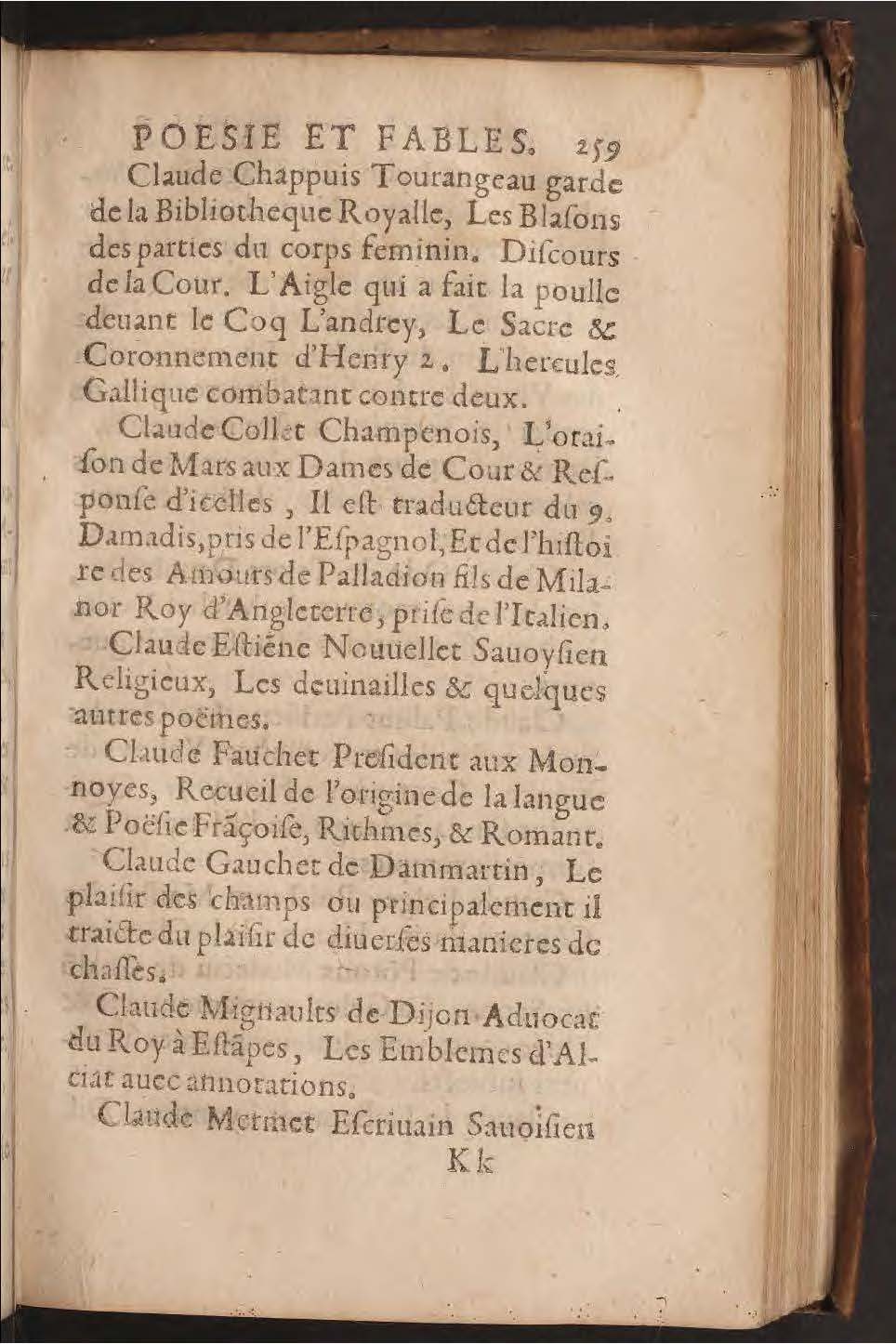 1602 - François Jacquin - Trésor des bons esprits français - BnF Arsenal