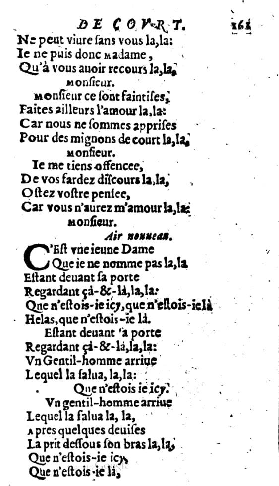 1606 - Théodore Reinsart - Trésor des chansons amoureuses recueillies des plus excellents airs de cour - Livre I - NK ČR Prague 1606 - Théodore Reinsart - Trésor des chansons amoureuses recueillies des plus excellents airs de cour - Livre I - NK ČR Prague