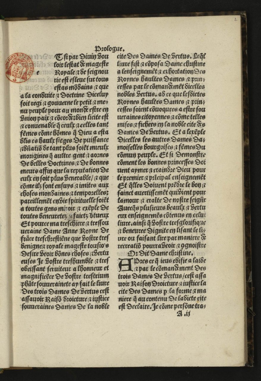 1497c. - Antoine Vérard - Trésor de la cité des  dames - Bibliothèque Mazarine