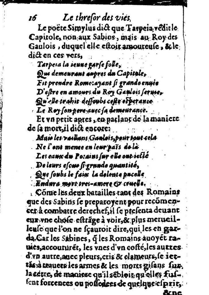 1611 - Pierre Rigaud - Trésor des vies de Plutarque - BM Lyon