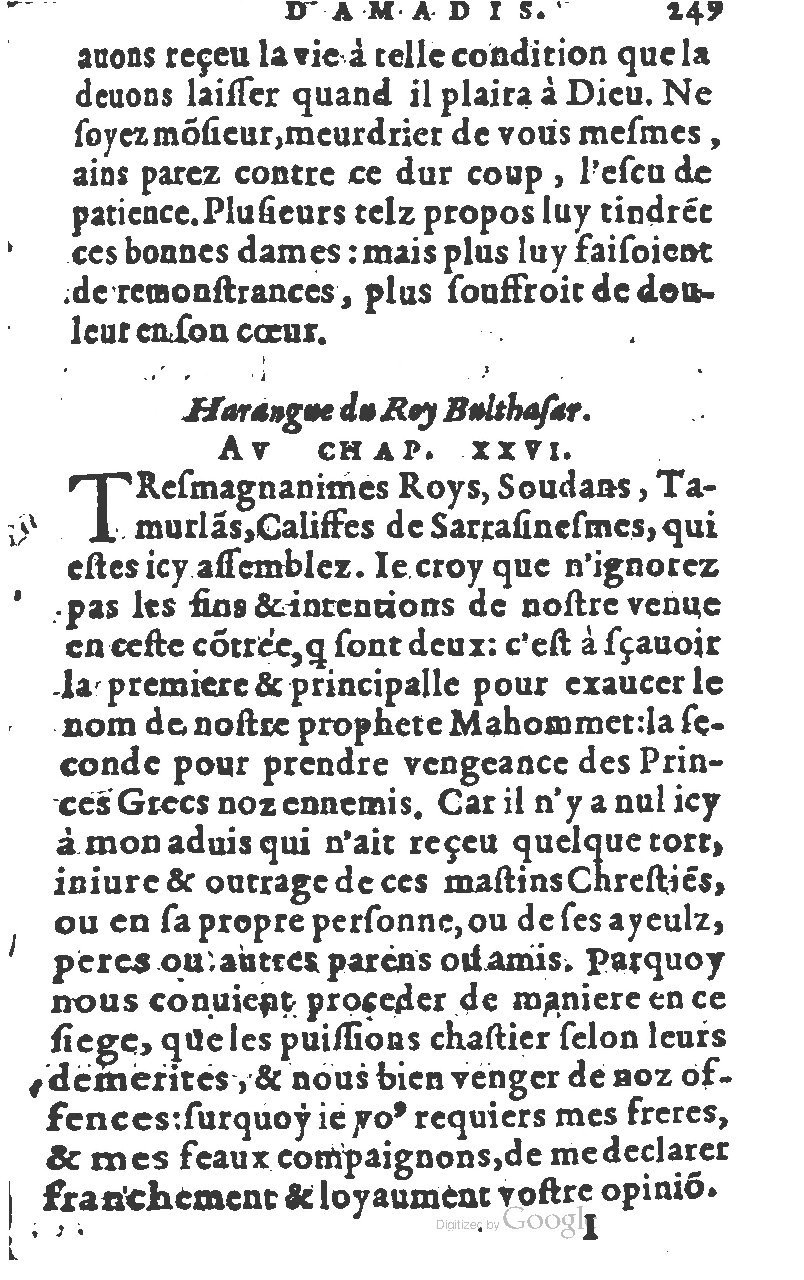 1582 - Jean Huguetan - Trésor des Amadis T. 1 - BM Lyon