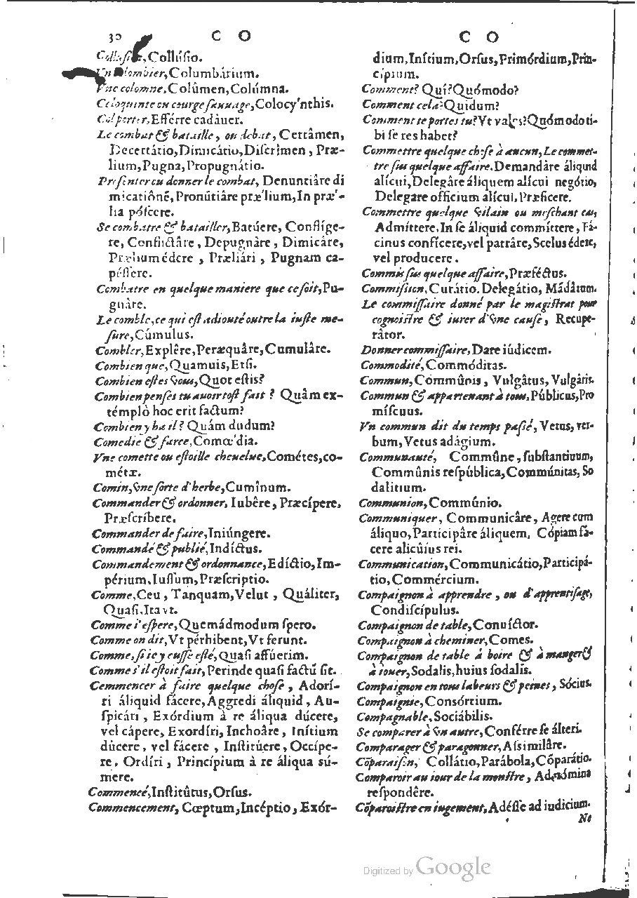 1564 - Henri Hylaire et Louis Cloquemin - Trésor des mots et traits français - BSB Munich