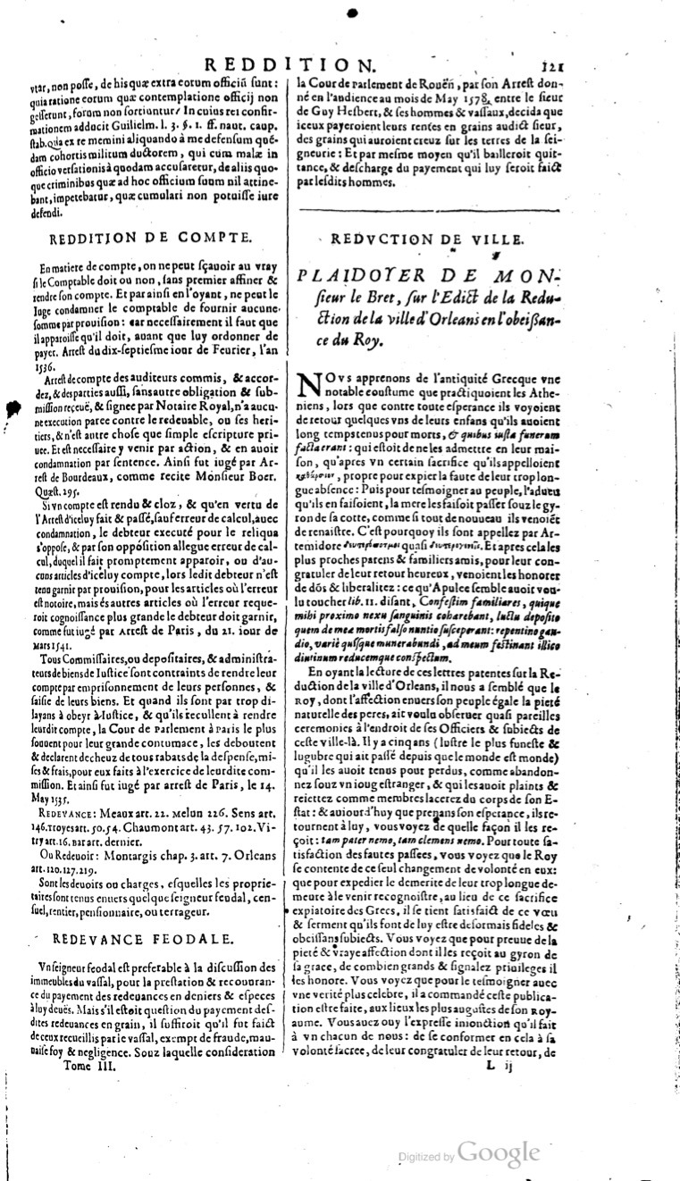 1629 - Veuve Nicolas Buon - Trésor du droit français (21754 T. 3) - BM Lyon