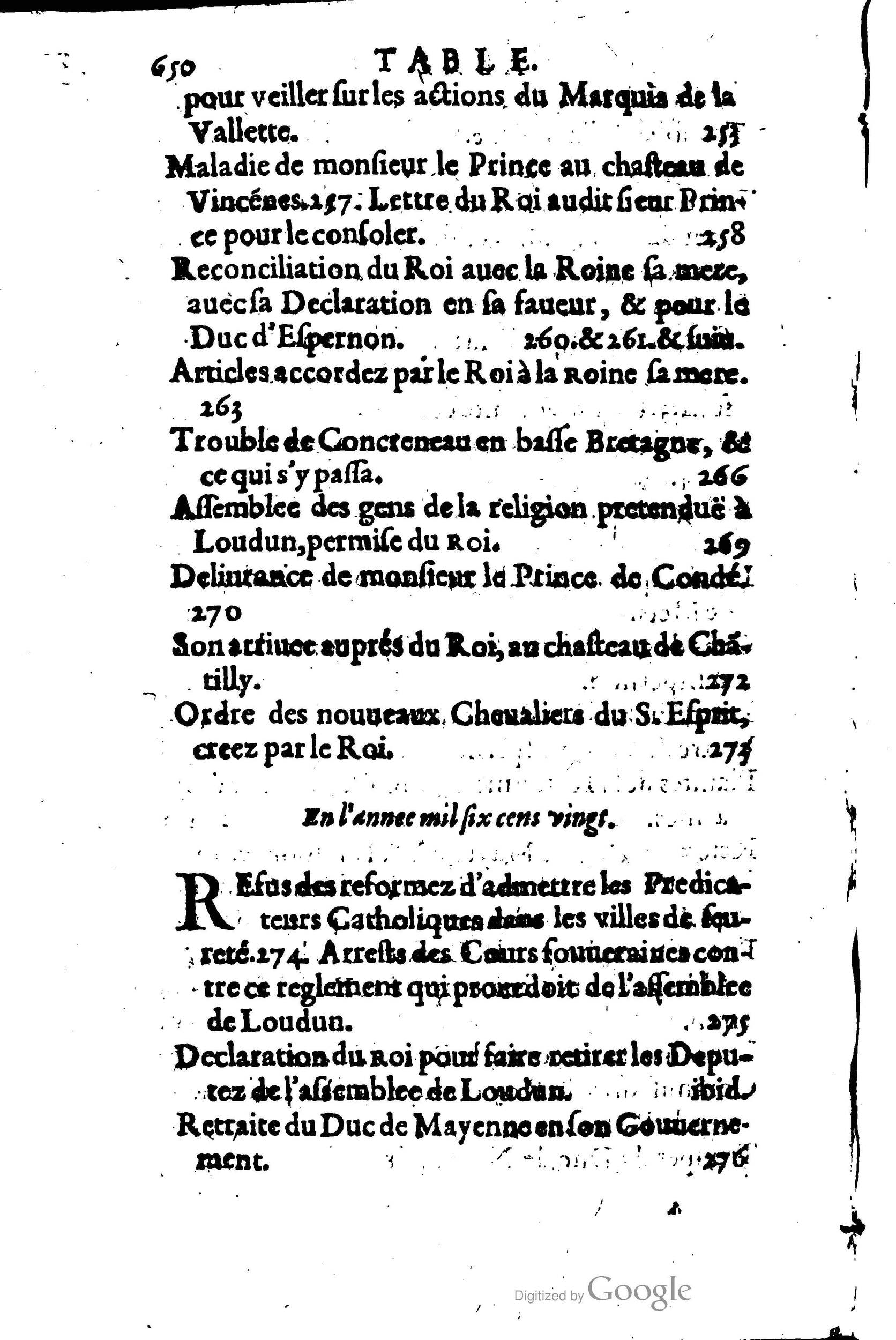 1623 - Joseph Bouillerot - Trésor de l’histoire générale de notre temps - BM Lyon