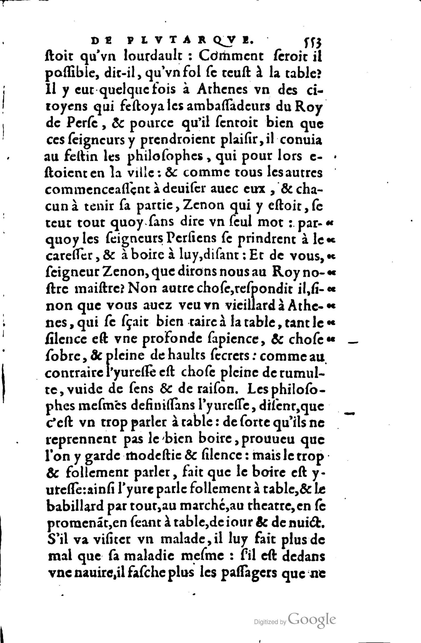 1578 - Jean Poupy - Trésor des morales de Plutarque - BSB Munich