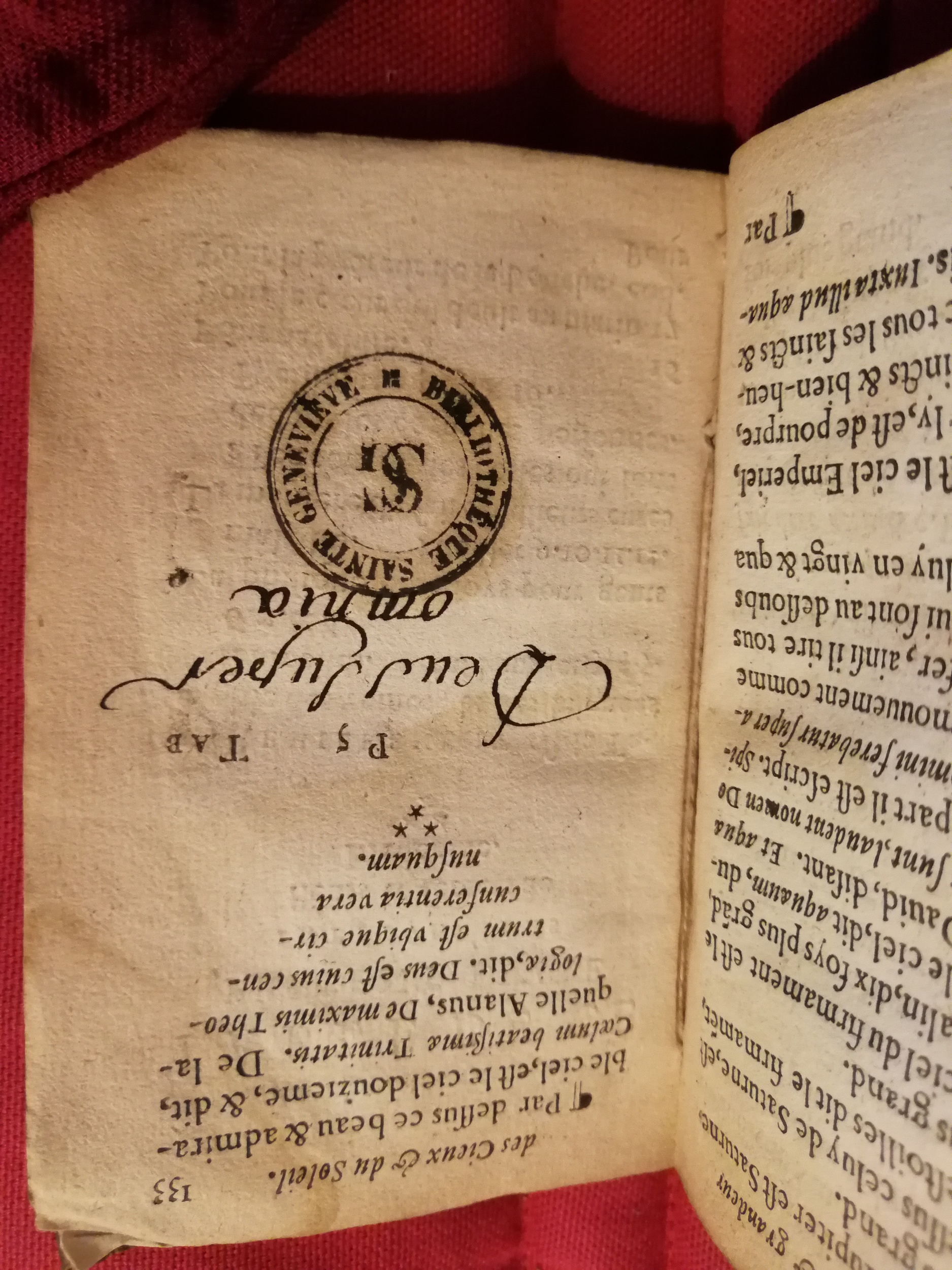 1586 - Benoît Rigaud - Trésor des fleurs et secrets de médecine - Sainte-Geneviève