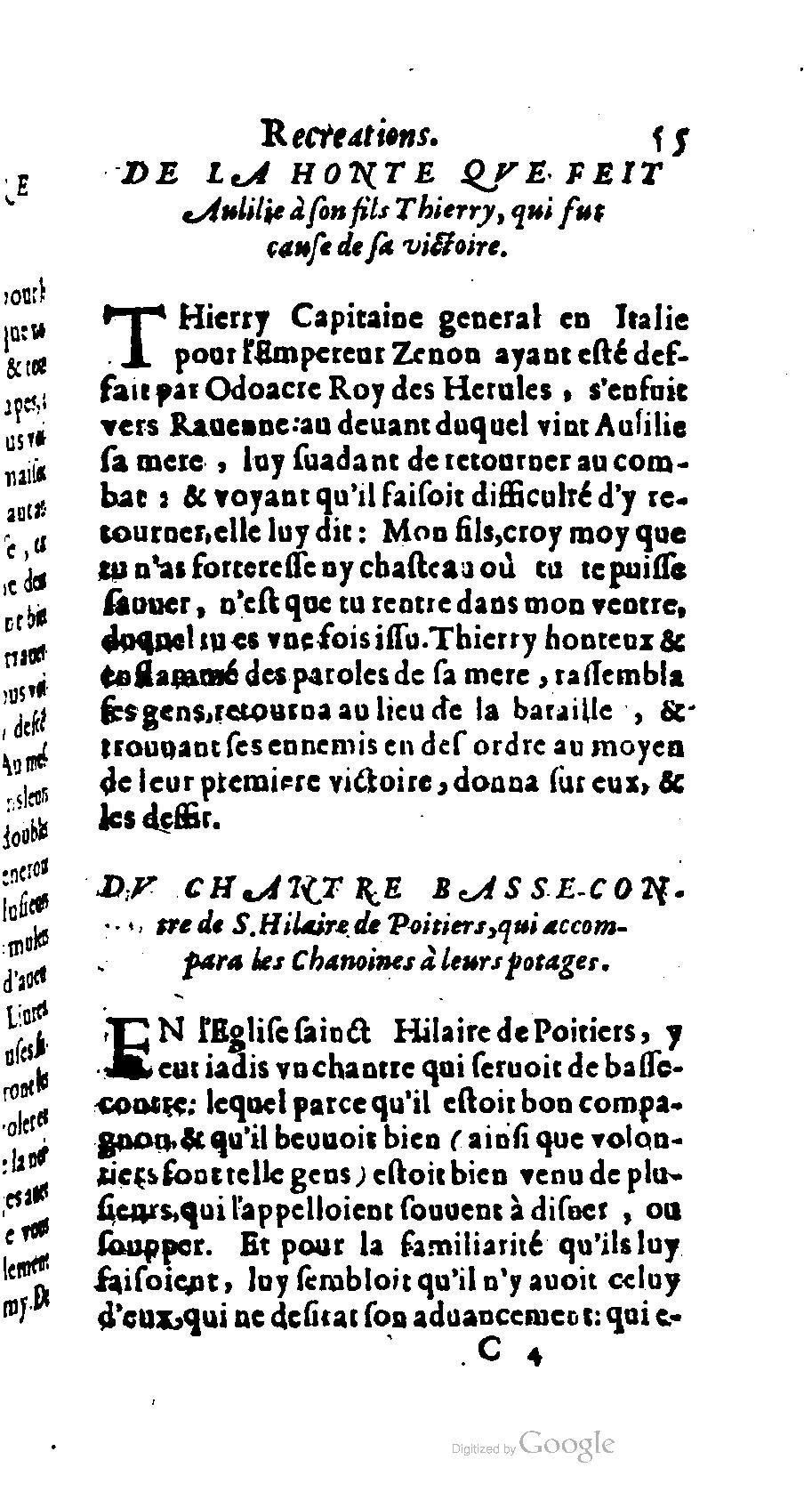 1611 - Romain de Beauvais - Trésor des récréations - BM Lyon