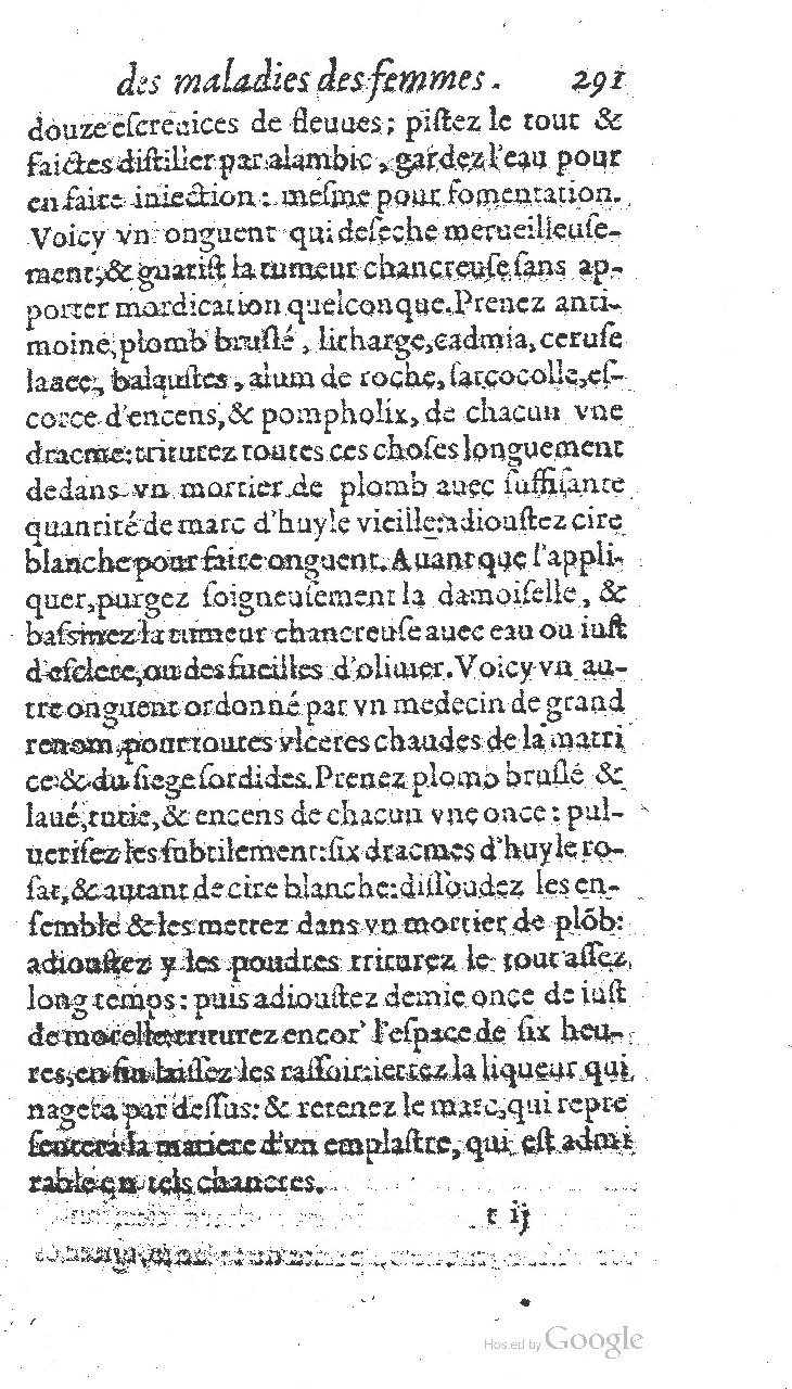 1585 - Jacques du Puis - Trésor des remèdes secrets pour les maladies des femmes - BnF