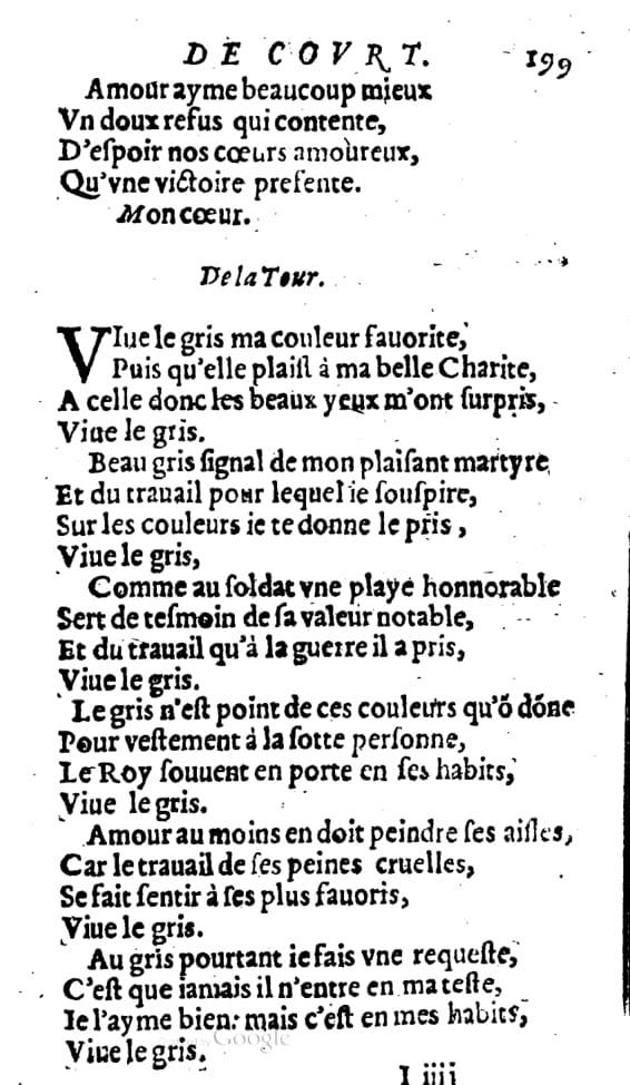 1606 - Théodore Reinsart - Trésor des chansons amoureuses recueillies des plus excellents airs de cour - Livre I - NK ČR Prague