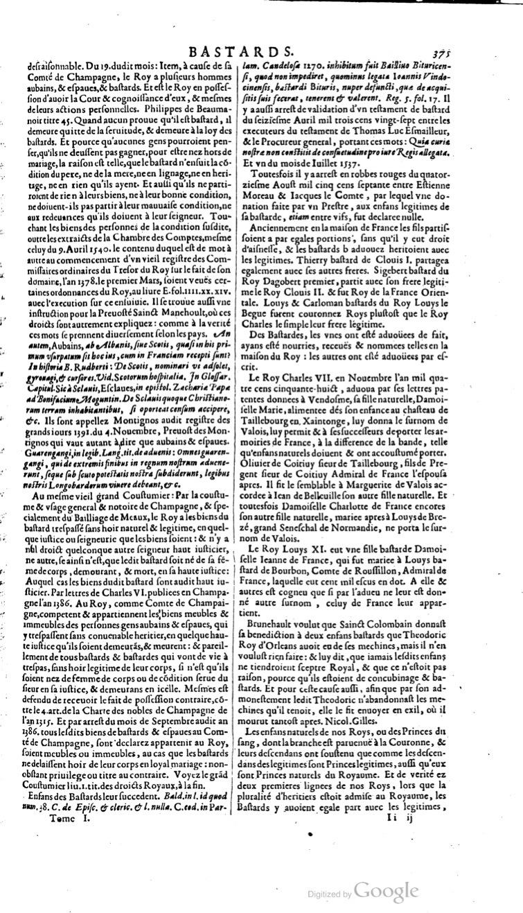 1629 - Veuve Nicolas Buon - Trésor du droit français (21754 T. 1) - BM Lyon