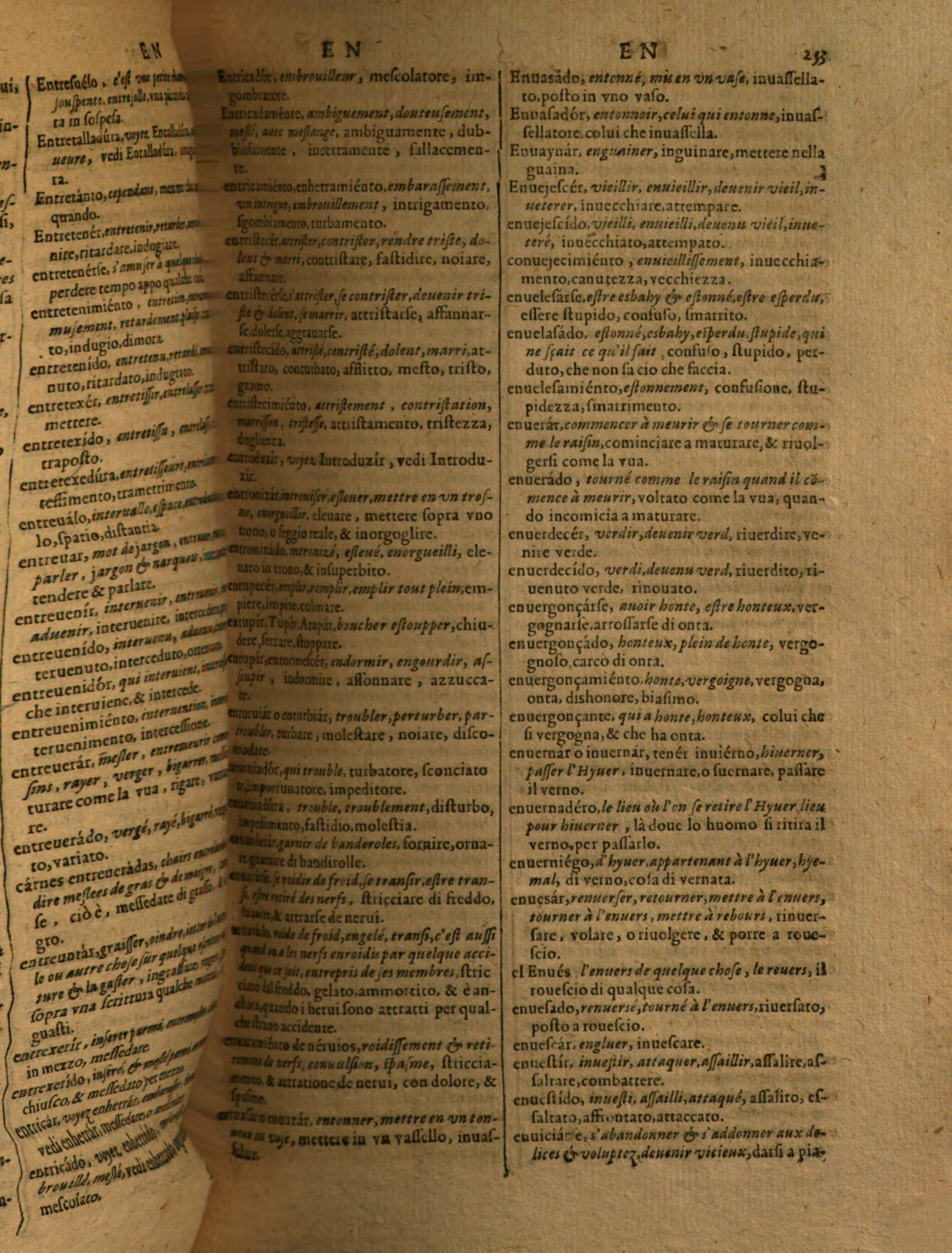 1617 - Samuel Crespin - Trésor des trois langues espagnole, française et italienne (Première partie) - Regensburg