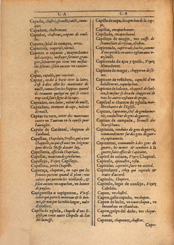 1607 - Marc Orry - Trésor des deux langues espagnole et française (Première et Seconde parties) - ÖNB Wien