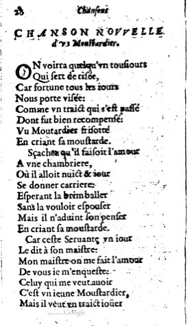 1623 - Jacques Cailloüé - Trésor ou recueil des chansons amoureuses - British Library