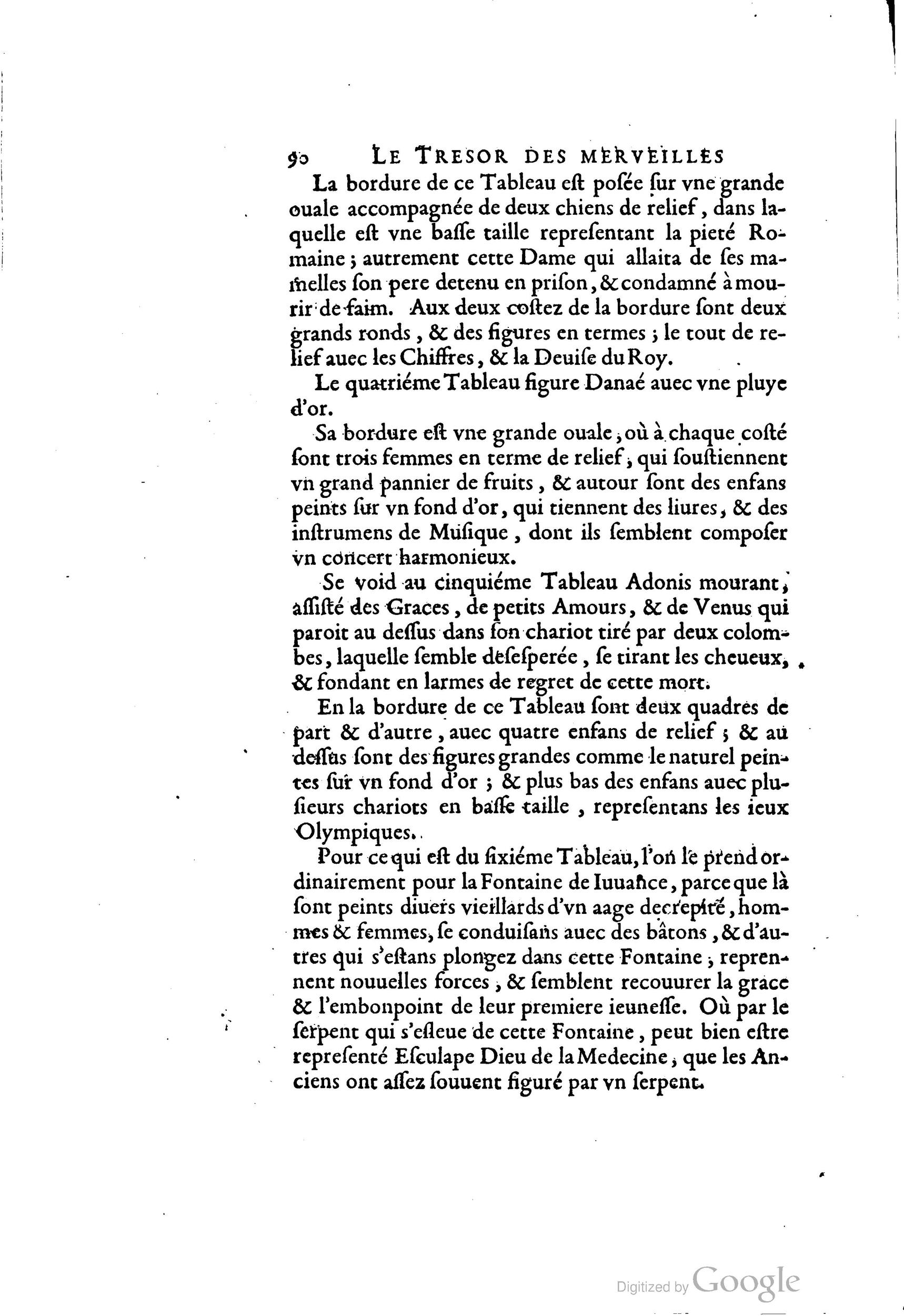 1642 - Sébastien Cramoisy - Trésor des merveilles de la maison royale de Fontainebleau - BM Lyon