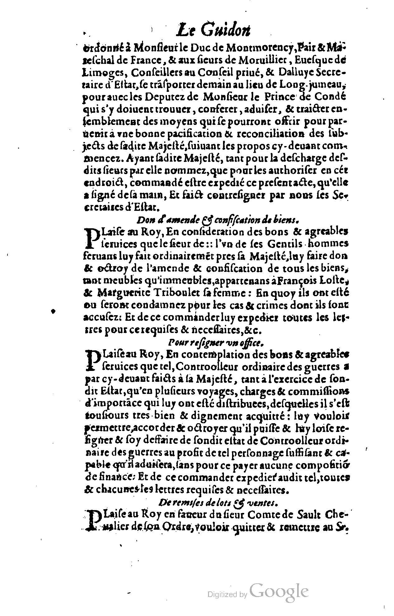 1614 - Jean Richer - Trésor du nouveau style et protocole de la chancellerie de France - BSB Munich