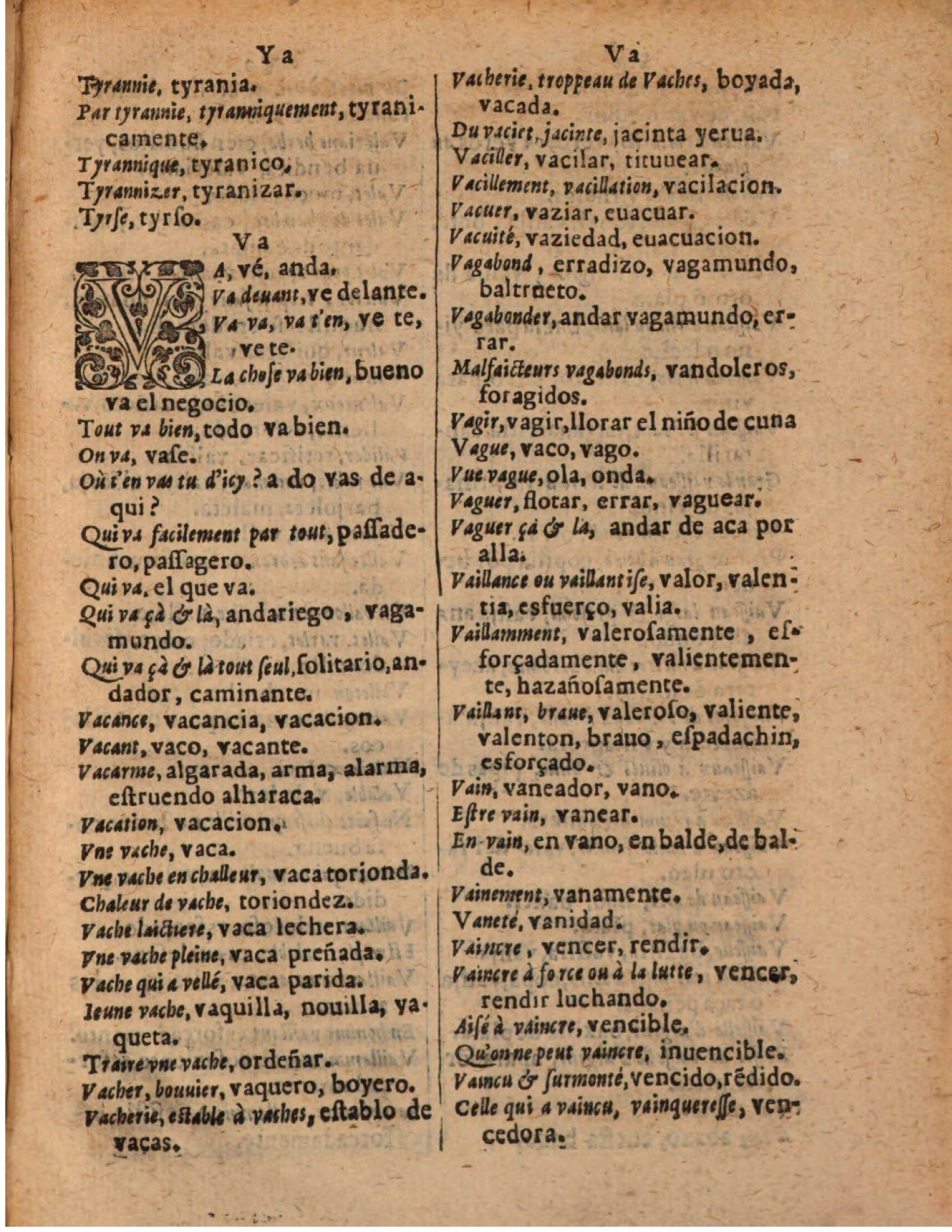 1624 - Hubert Antoine - Trésor des deux langues espagnole et française (Seconde partie) - BSB Munich