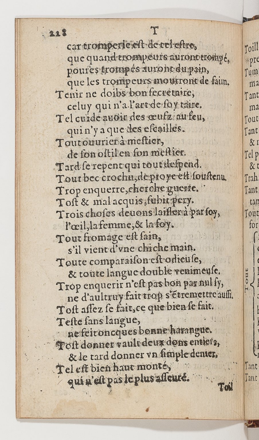 1577 - Jean d’Ogerolles - Trésor de sentences dorées - BnF Arsenal