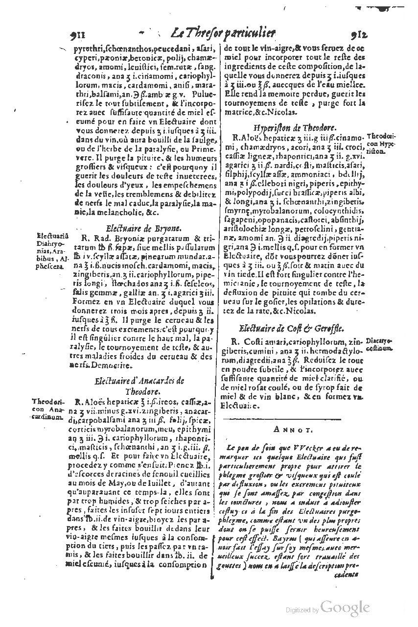 1616 - Étienne Gamonet - Grand trésor ou dispensaire - BSB Munich