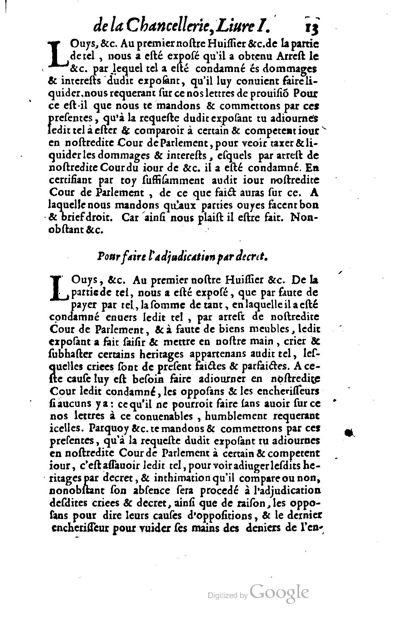 1614 - Jean Richer - Trésor du nouveau style et protocole de la chancellerie de France - BSB Munich