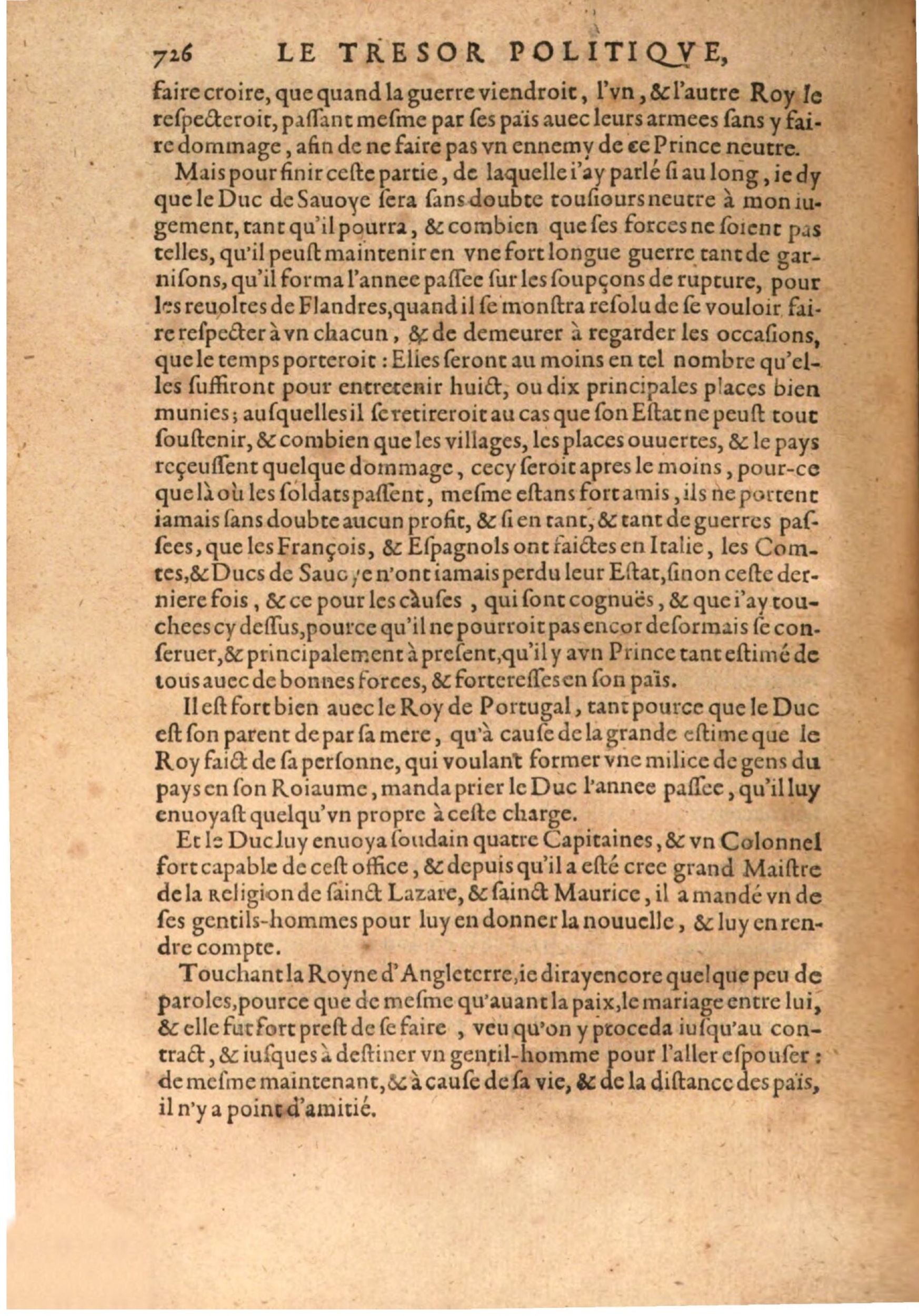 1608 - Nicolas Du Fossé - Trésor politique - BSB Munich