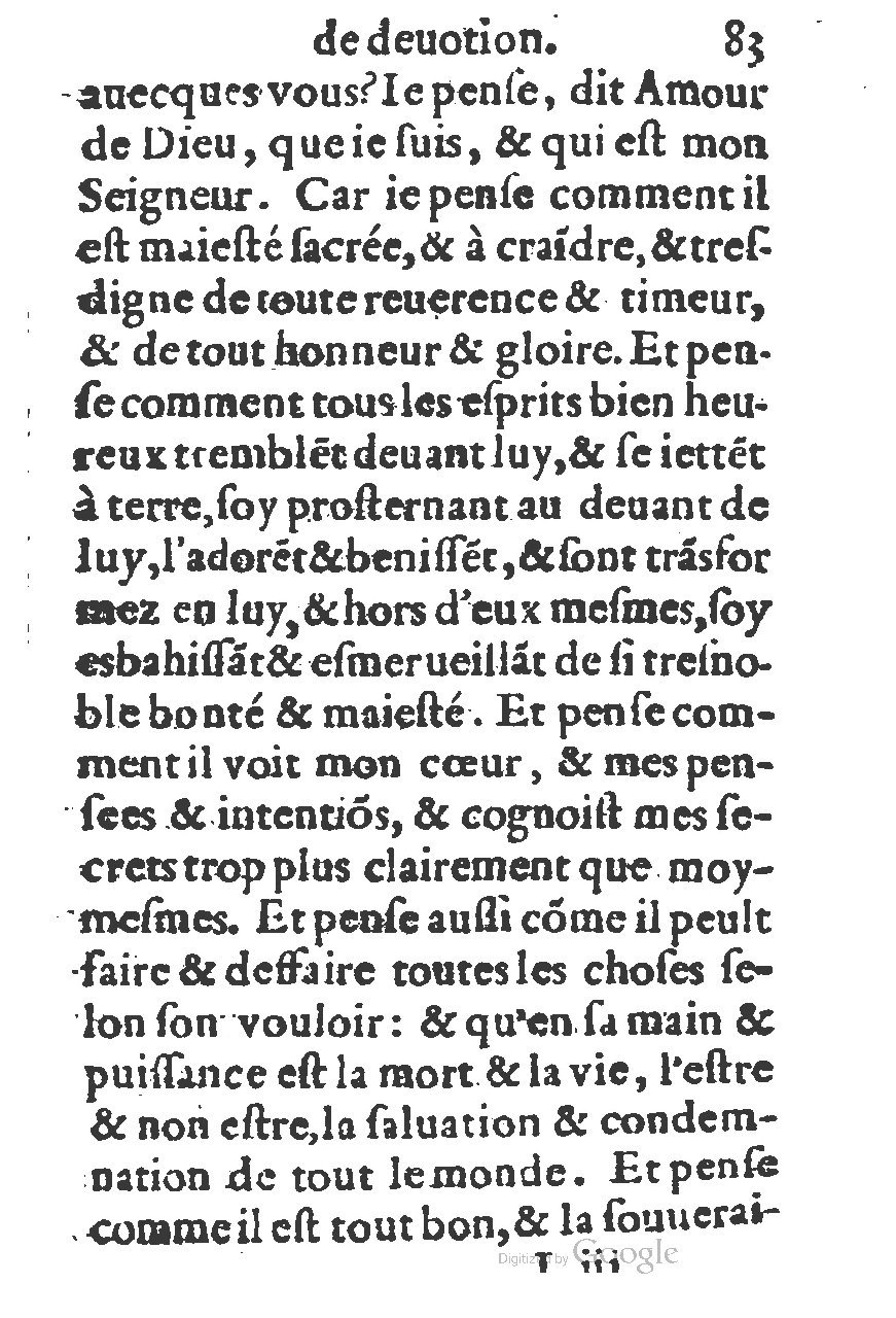 1578 - Guillaume Chaudière - Trésor de dévotion traitant de plusieurs belles vertus - BM Lyon