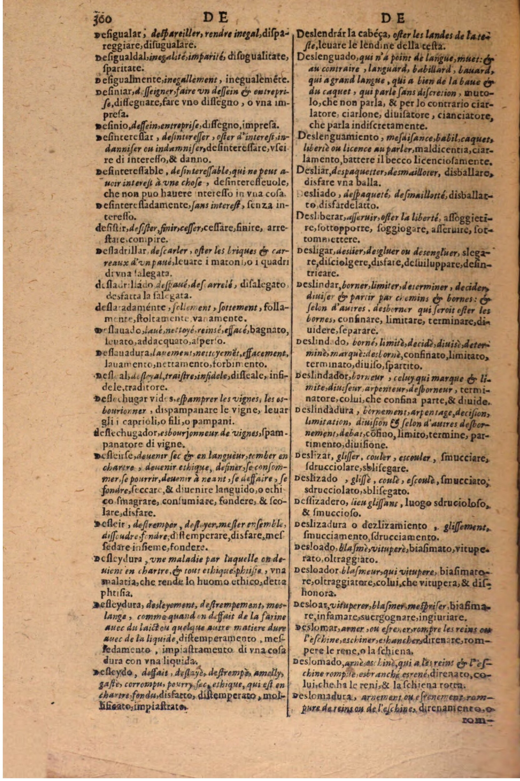 1606 - Samuel Crespin - Thresor des trois langues, francoise, italiene et espagnolle - BSB Munich