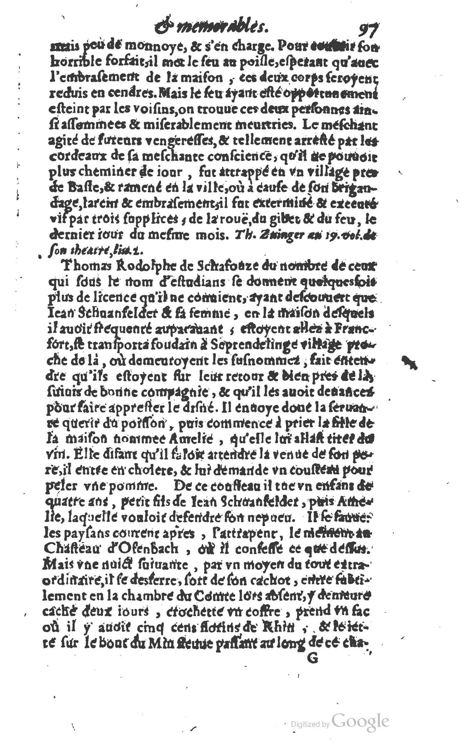 1610 - Paul Marceau - Trésor d’histoires admirables et mémorables - Princeton