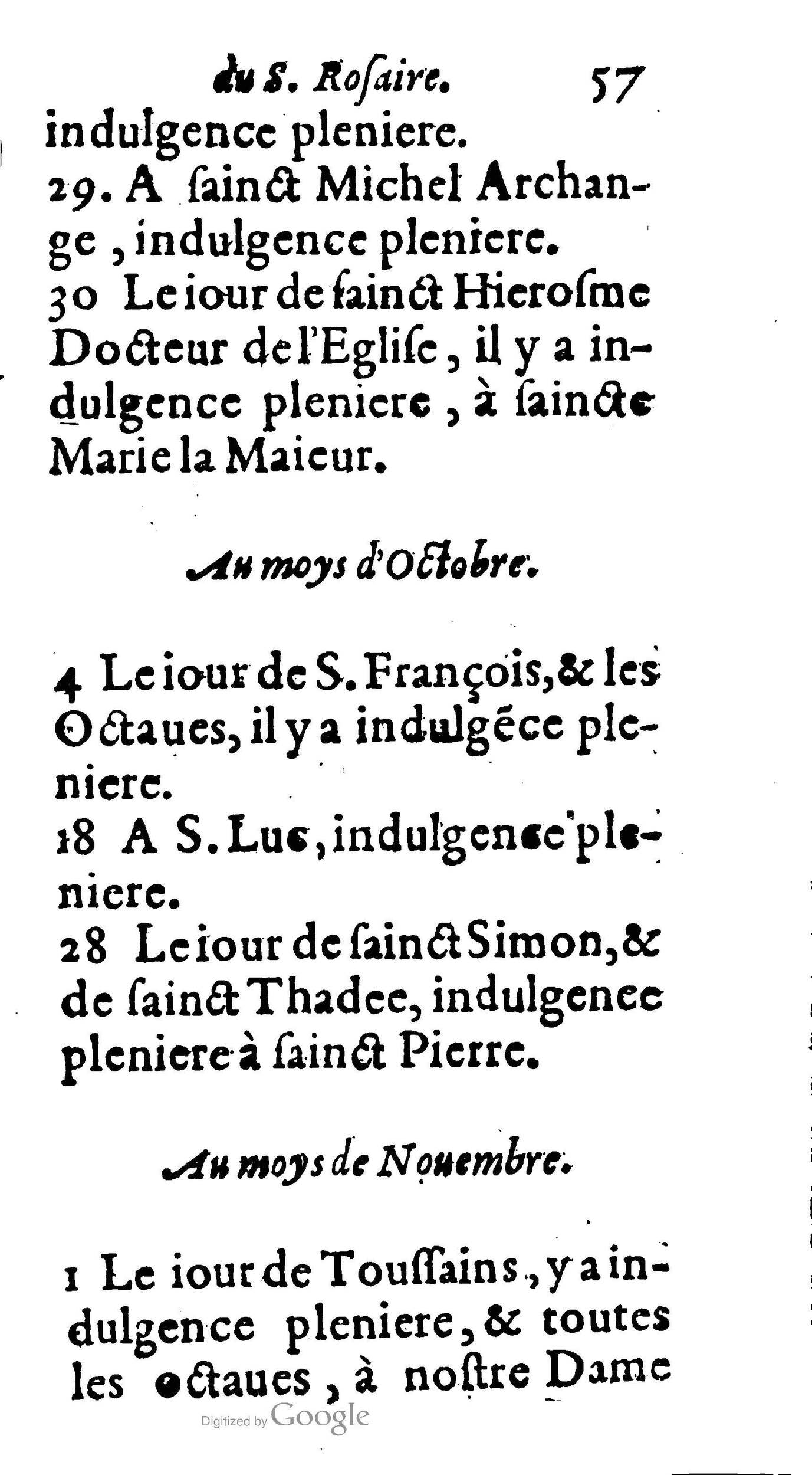 1604 - Jean Le Bouc - Trésor des indulgences du Saint Rosaire - BM Lyon