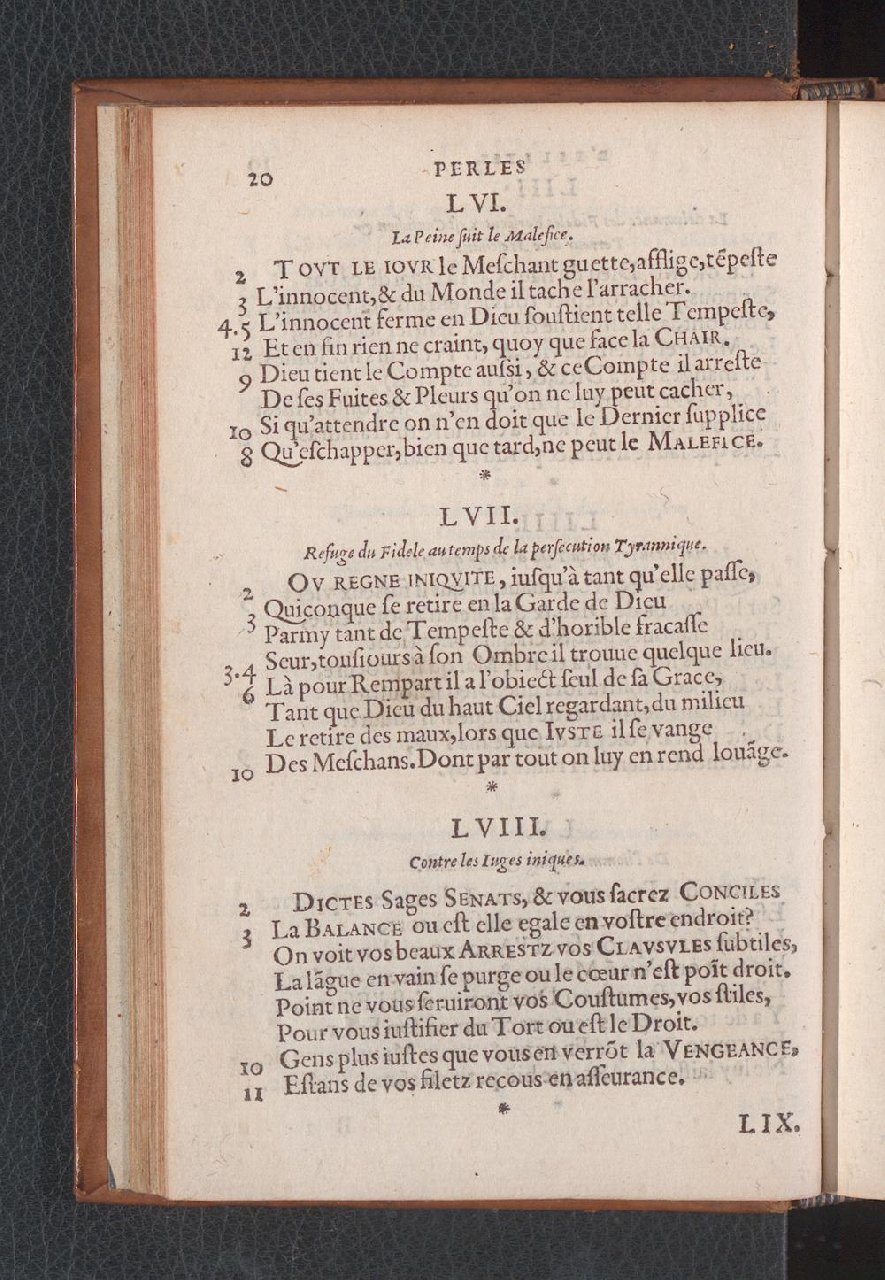1577 - Jean de Laon - Trésor des 150 psaumes de David - Genève
