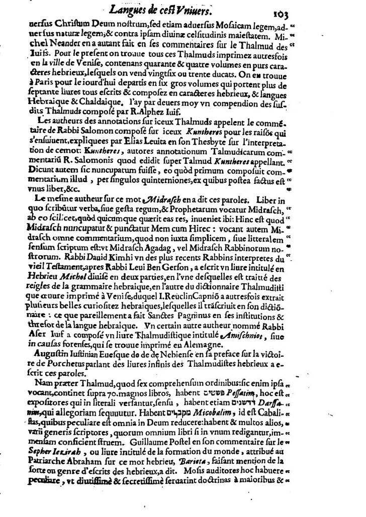 1613 - Matthieu Berjon - Trésor de l’histoire des langues de cet univers - BM Lyon