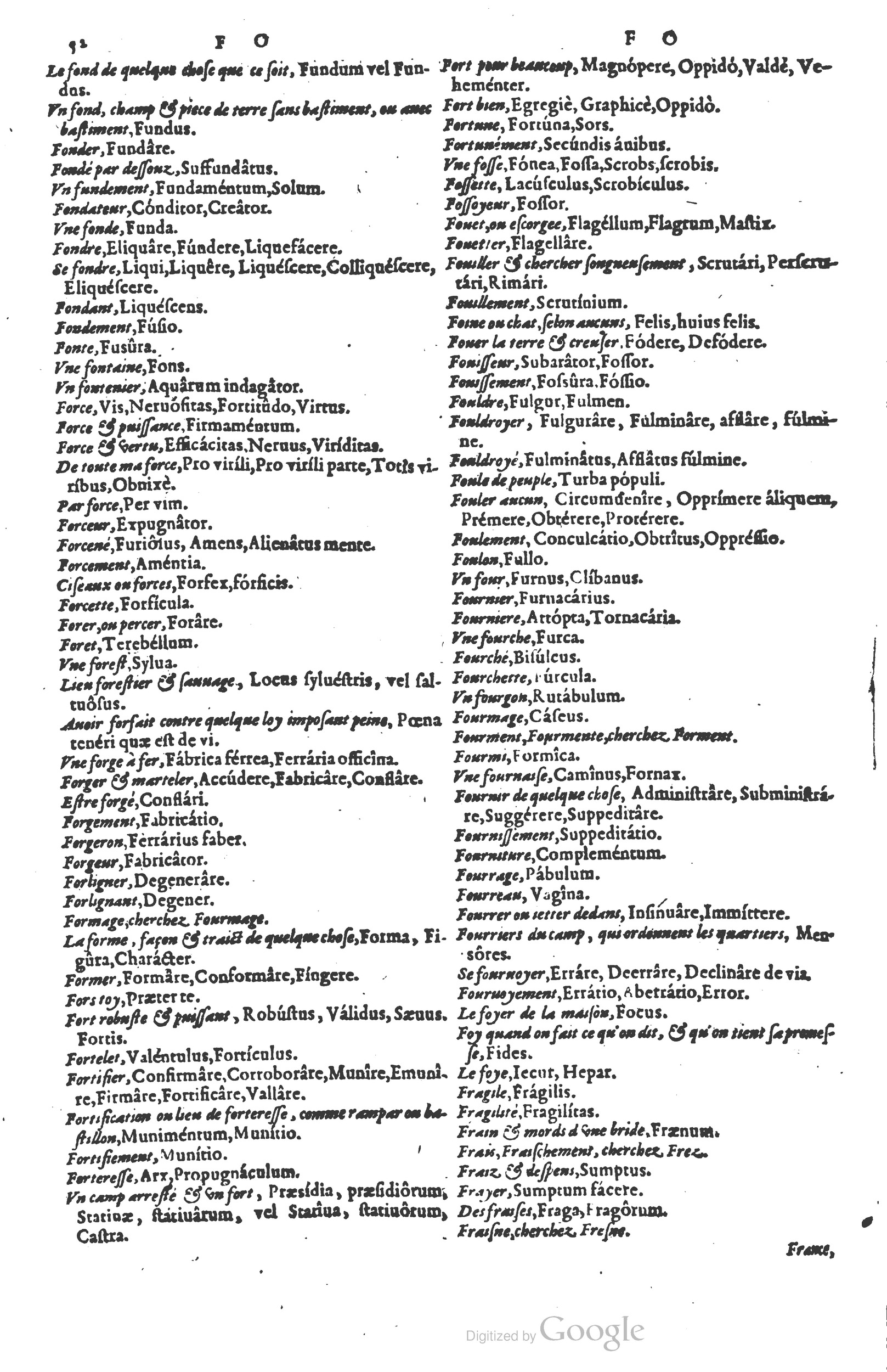 1578 - Louis Cloquemin - Trésor des mots et traits français - BSB Munich