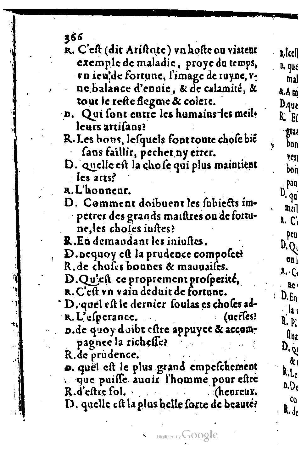1582 - Nicolas Bonfons - Trésor des sentences dorées - BM Lyon