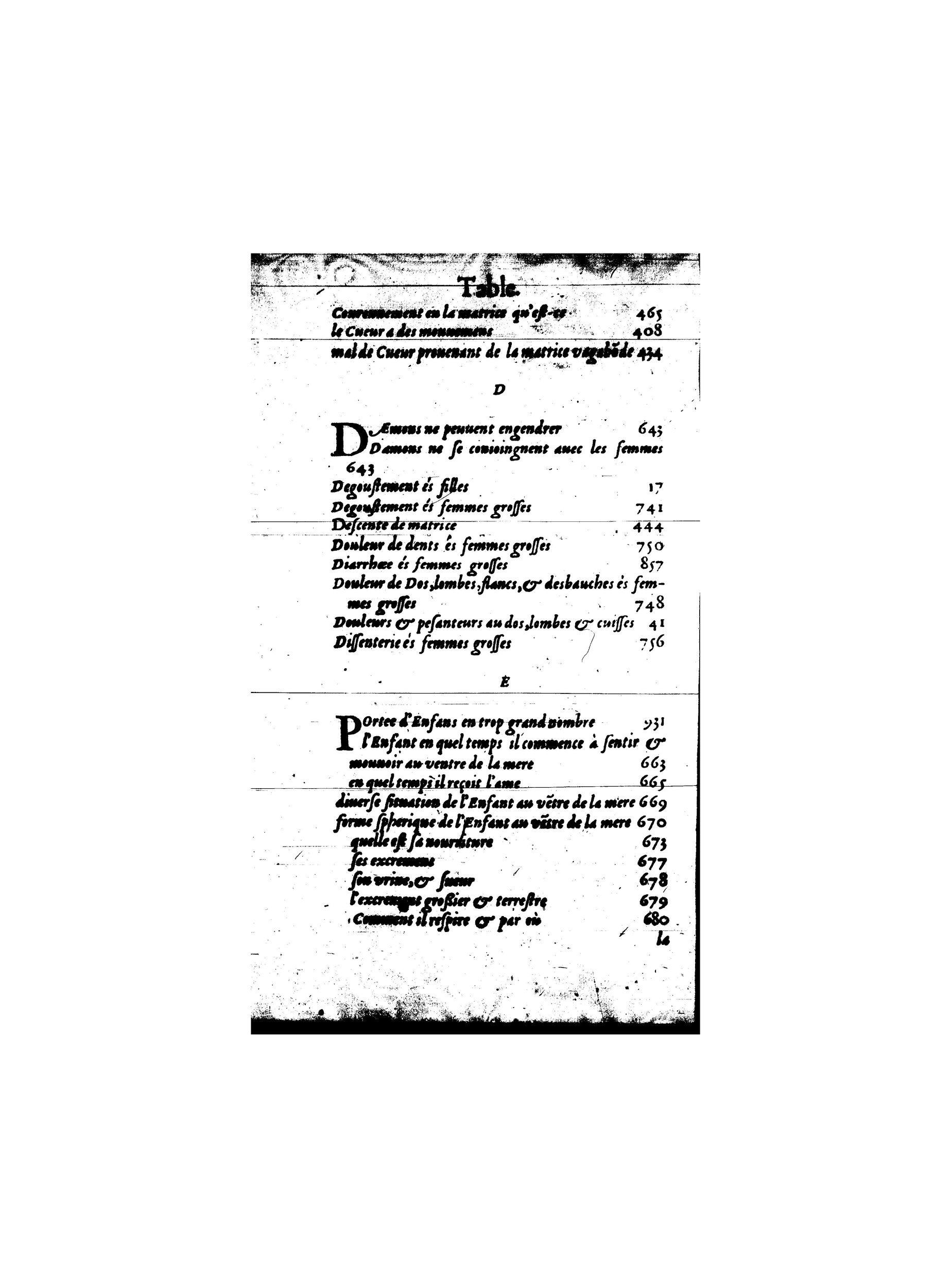 1587 - Jacques du Puis - Trésor des remèdes secrets pour les maladies des femmes - BnF 1587 - Jacques du Puis - Trésor des remèdes secrets pour les maladies des femmes - BnF