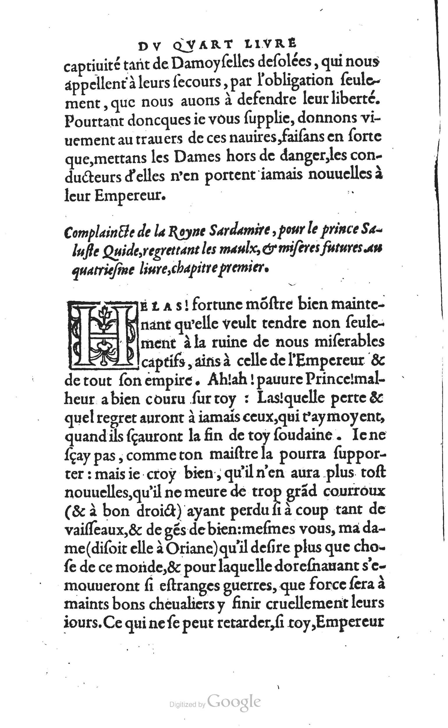 1560 - Vincent Sertenas et Gilles Robinot - Trésor des Amadis - British Library