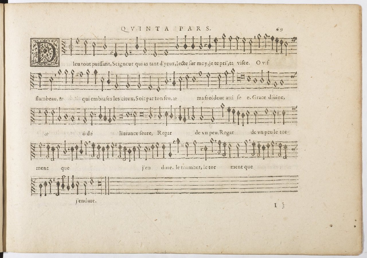 1594 - Paul Marceau - Trésor de musique d&#039;Orlande de Lassus, Superius, Bassus, Tenor, Quinta pars - BnF