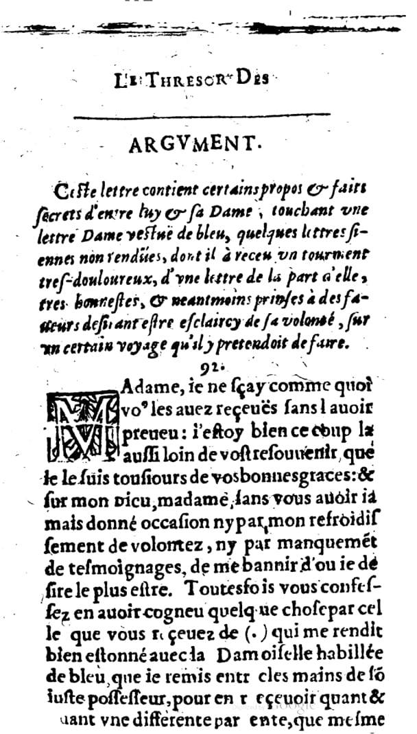 1624 - Nicolas Oudot - Trésor des lettres douces et amoureuses - BNC Florence