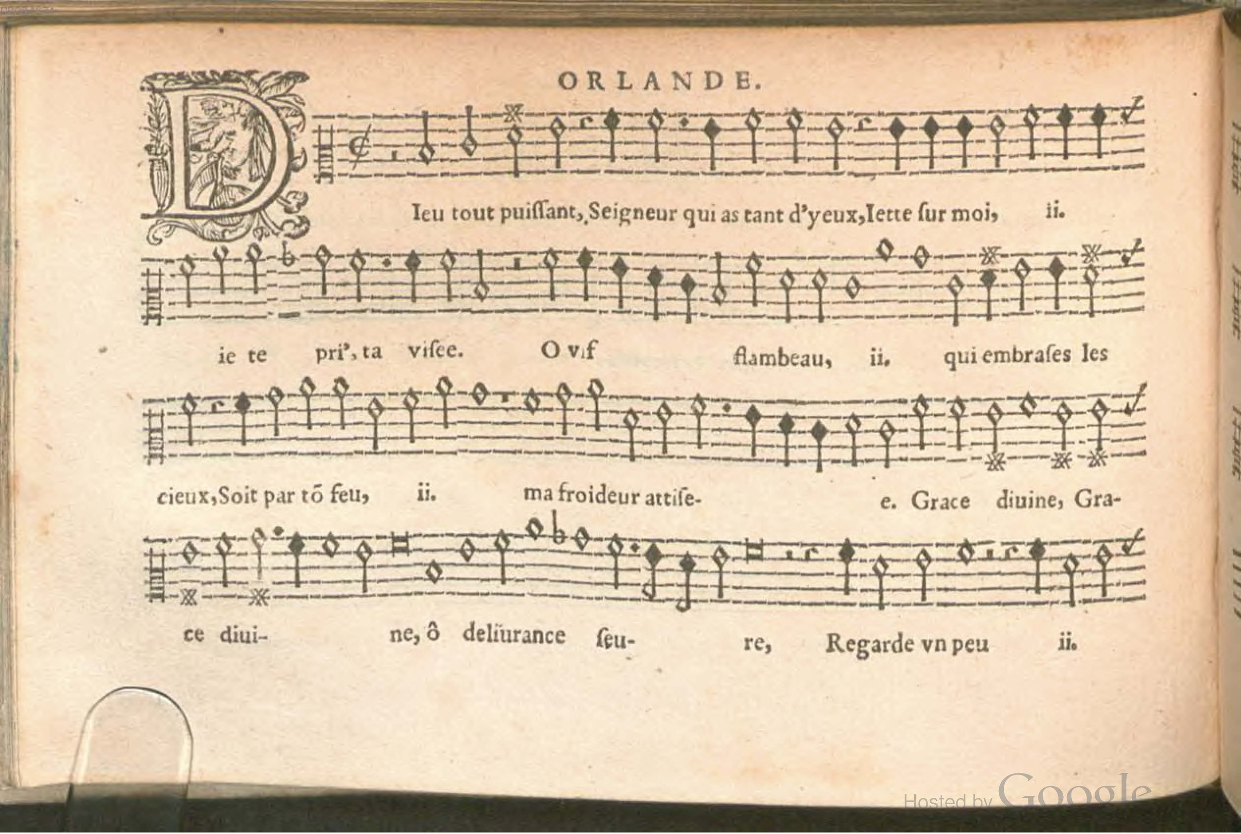 1576 - [Pierre de Saint-André] - Trésor de musique d’Orlande de Lassus Contratenor - BSB Munich