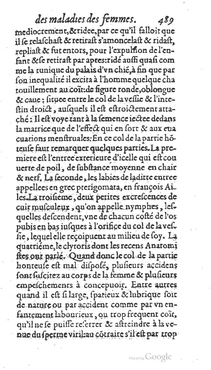 1585 - Jacques du Puis - Trésor des remèdes secrets pour les maladies des femmes - BnF