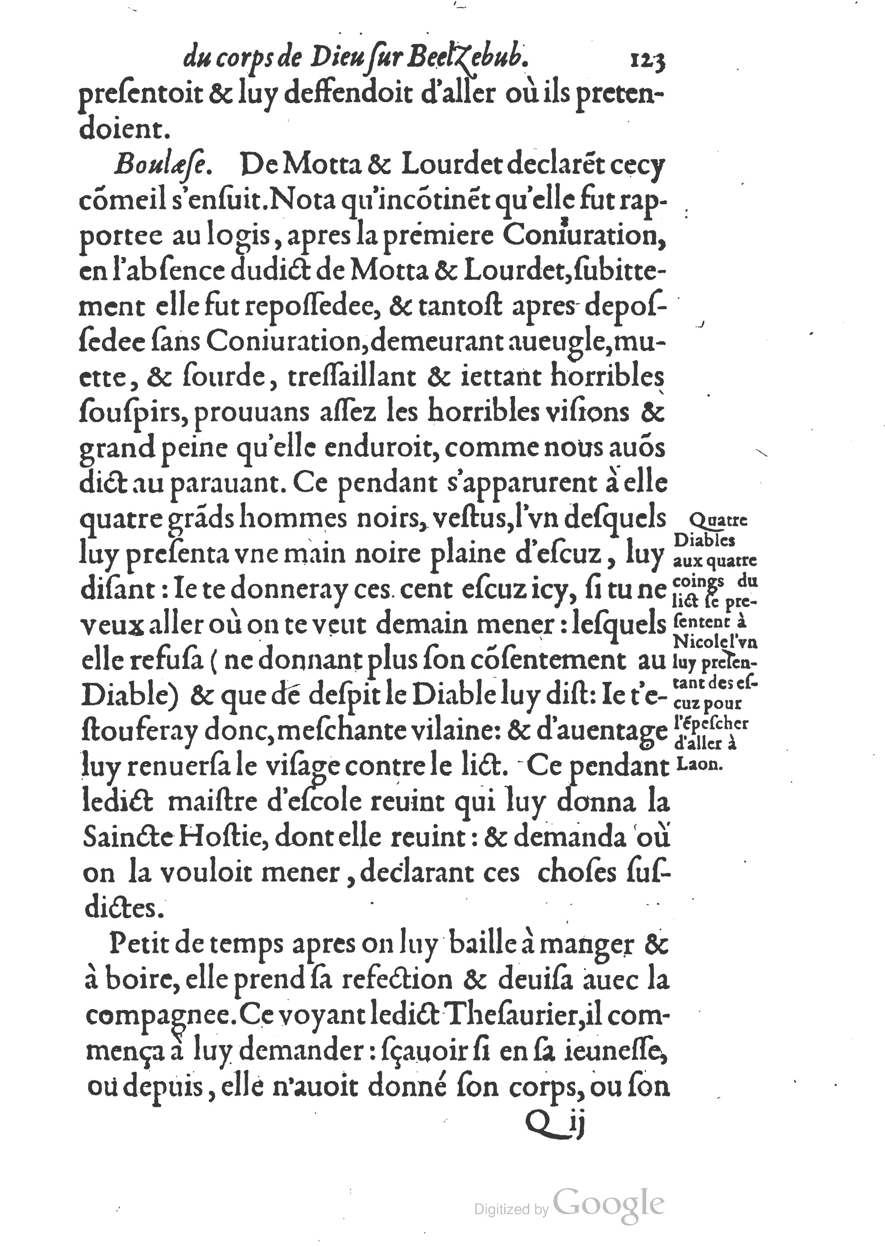 1578 - Nicolas Chesneau - Trésor et entière histoire de la triomphante victoire du corps de Dieu sur l’esprit malin - British Library