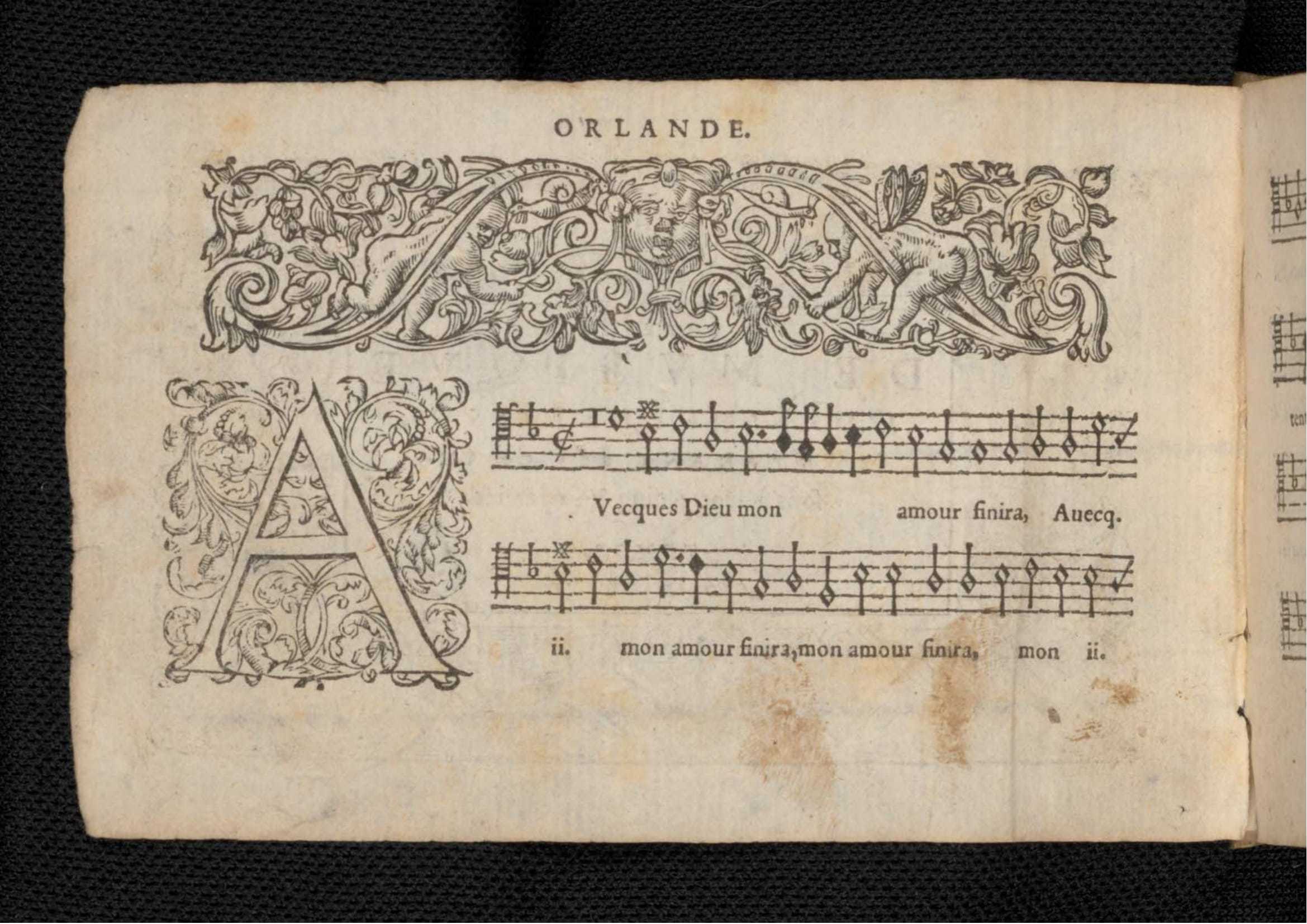 1576 - [Pierre de Saint-André] - Trésor de musique d’Orlande de Lassus Tenor - KBR Bruxelles