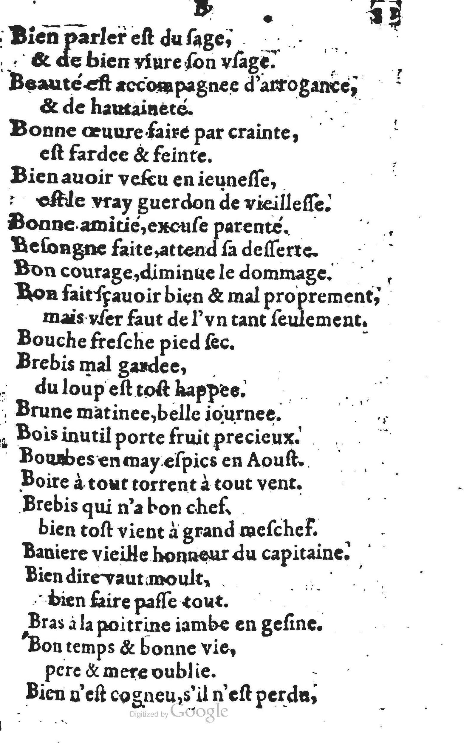 1578 - Nicolas Lescuyer - Trésor des sentences dorées - UGent