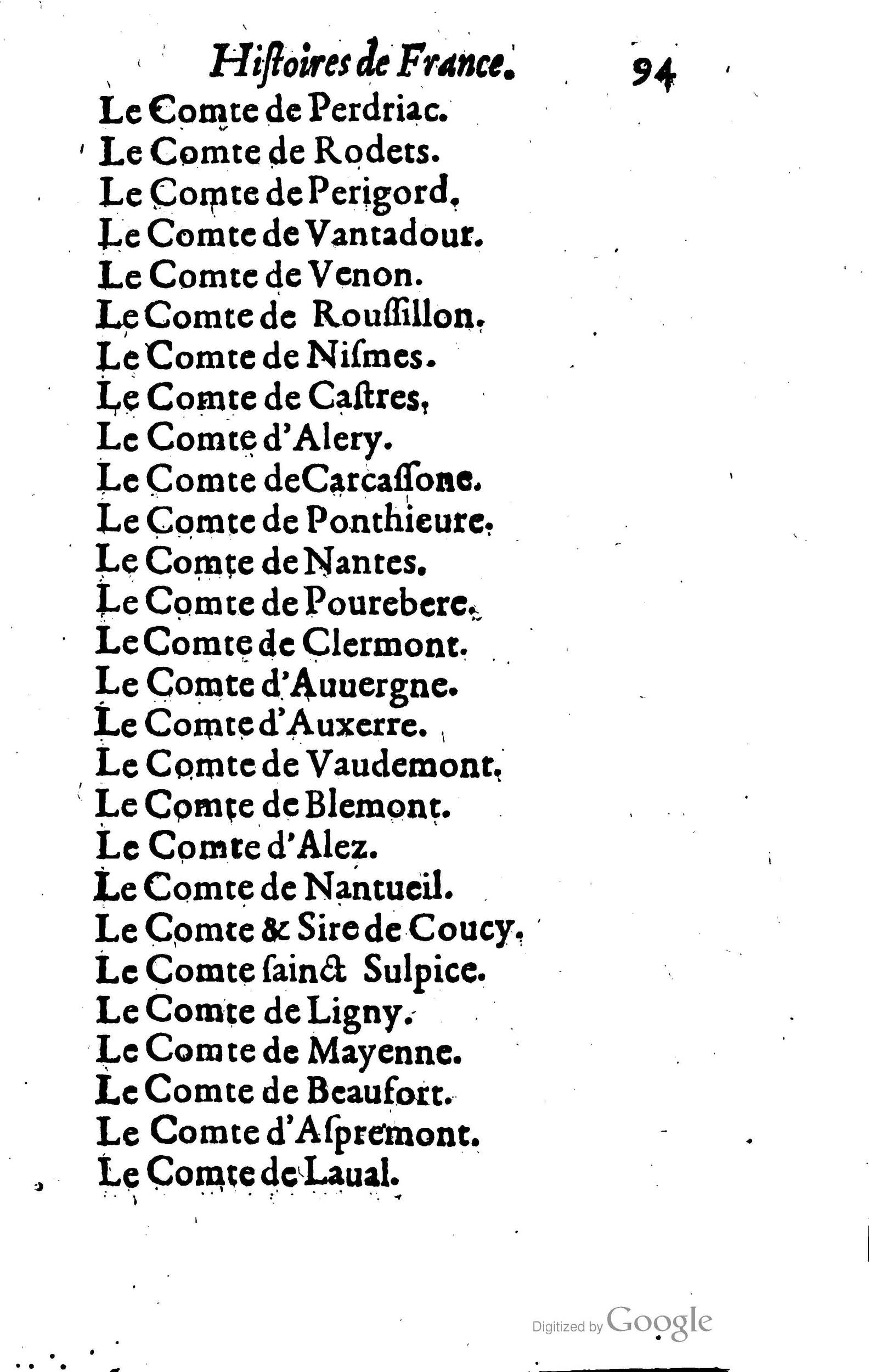 1619 - Jean Corrozet - Trésor des histoires de France - BSB Munich