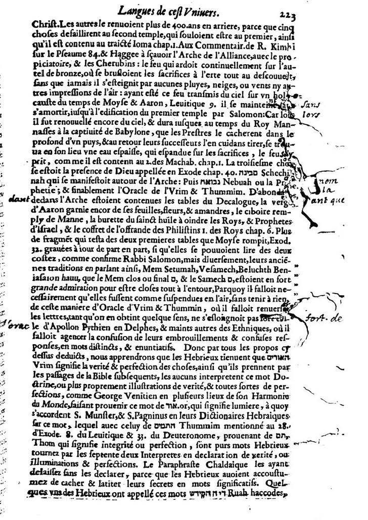 1613 - Matthieu Berjon - Trésor de l’histoire des langues de cet univers - BM Lyon
