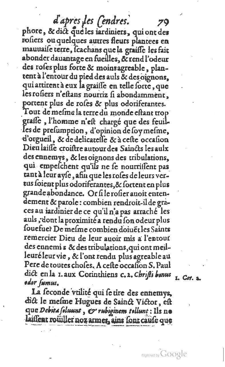 1607 - Nicolas Du Fossé - Trésor quadragésimal - T 01 - BM Lyon