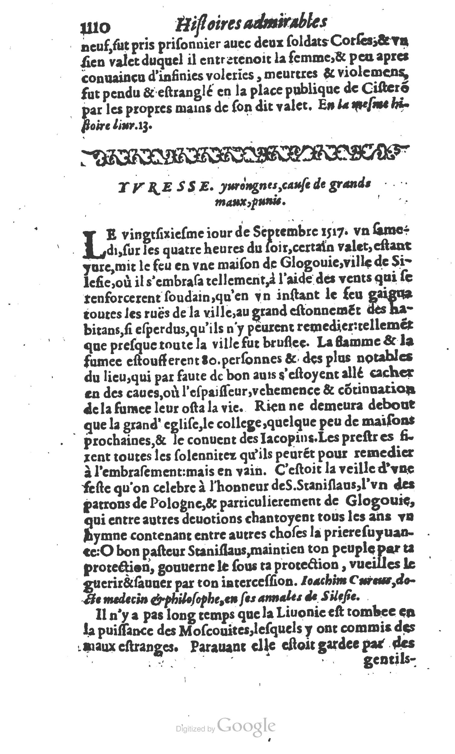 1610 - Paul Marceau - Trésor d’histoires admirables et mémorables - Princeton