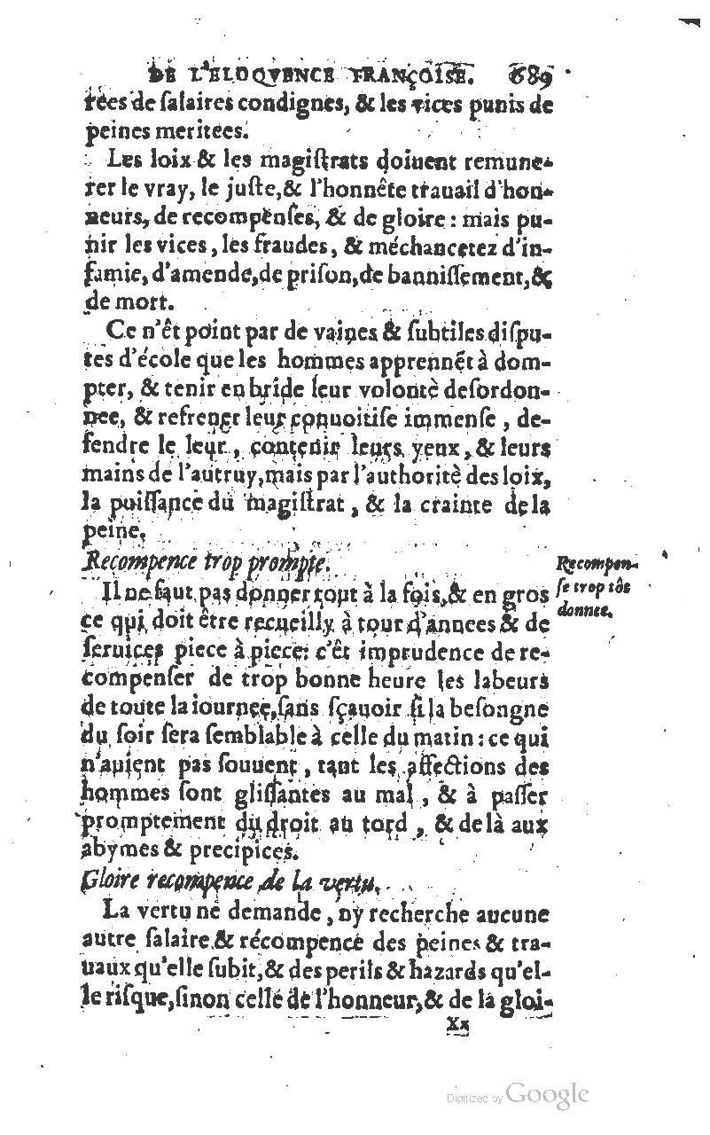 1610 - Louis Coste - Trésor de l’éloquence française (Seconde partie) - BM Lyon